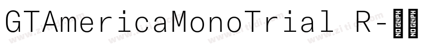 GTAmericaMonoTrial R字体转换